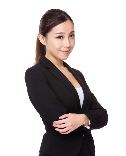 Businesswoman with arms crossed — Stock Photo, Image