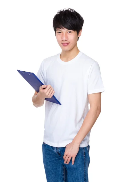 Man with clipboard — Stock Photo, Image