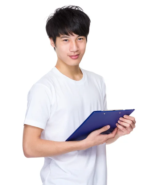 Man with clipboard — Stock Photo, Image