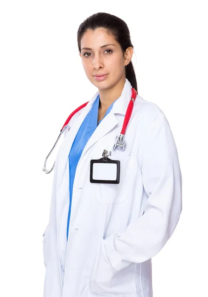 Medico donna con stetoscopio — Foto Stock