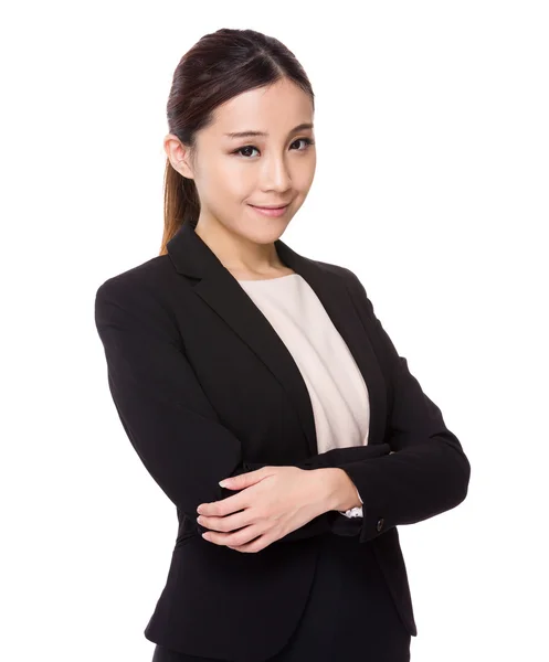 Businesswoman with arms crossed — Stock Photo, Image