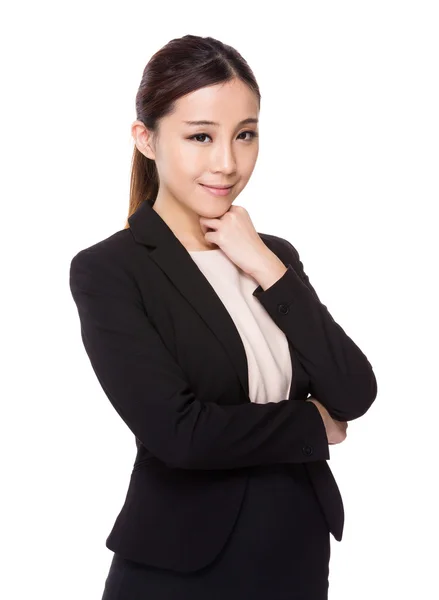 Tânără femeie de afaceri încrezătoare — Fotografie, imagine de stoc