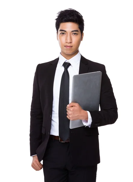 Businessman with laptop — Stock Photo, Image