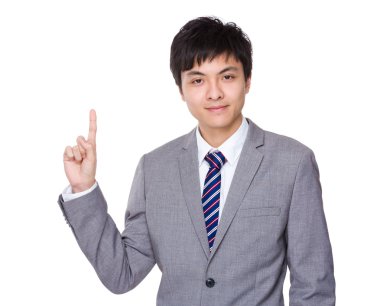 parmak ile işadamı