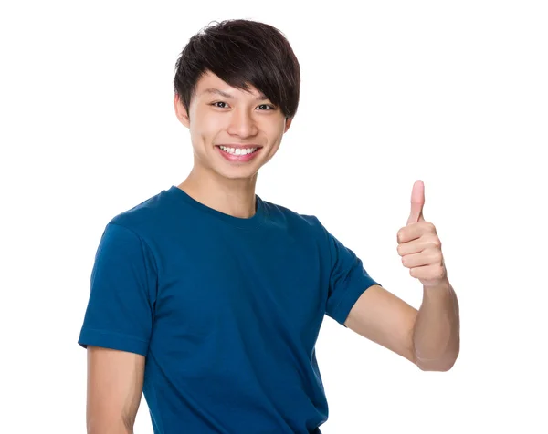 Hombre con el pulgar hacia arriba — Foto de Stock