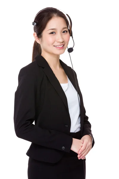 Asiatische weiblich customer services officer — Stockfoto