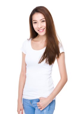 Asyalı güzel kadın