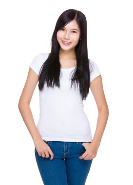 Asyalı güzel kadın