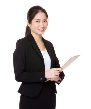 Asyalı genç iş kadını