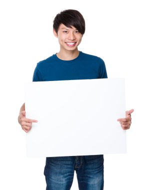 Man with white board
