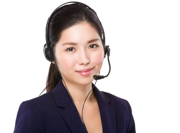 Asiatische weibliche Kundendienstmanagerin — Stockfoto