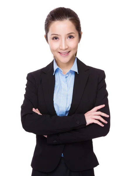 Businesswoman with arms crossed — Stock Photo, Image