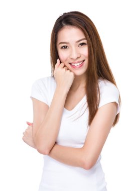 Genç güzel kadın.