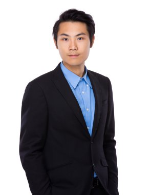 Kendine güvenen genç işadamı