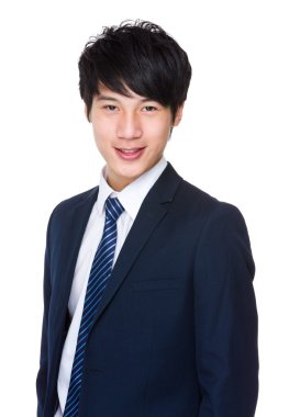 Kendine güvenen genç işadamı