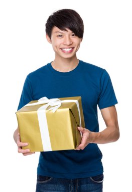 Büyük giftbox adamla