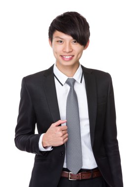 Kendine güvenen genç işadamı