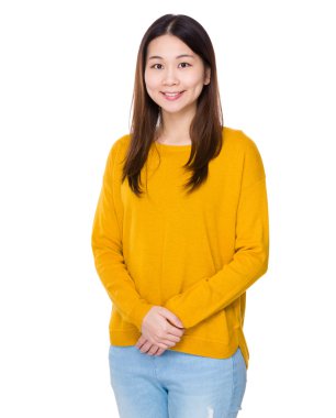 Genç güzel kadın.