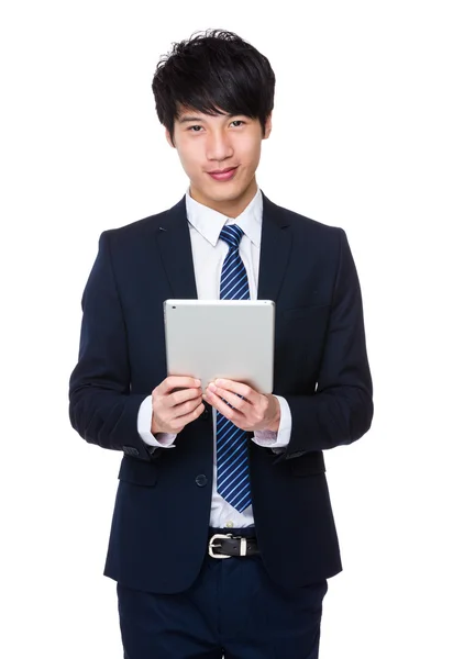 Businessman using tablet — Stock Photo, Image