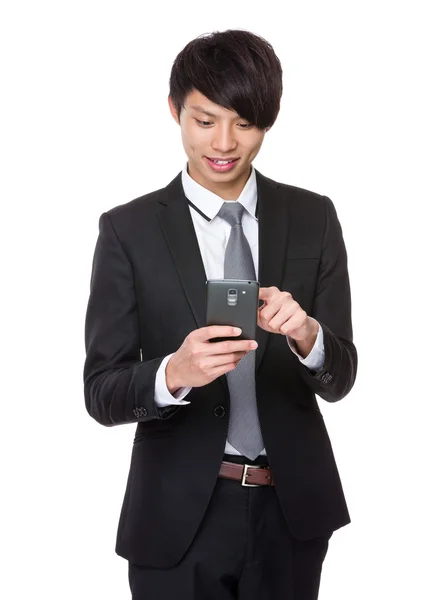 Businessman using mobile phone — Stock Photo, Image