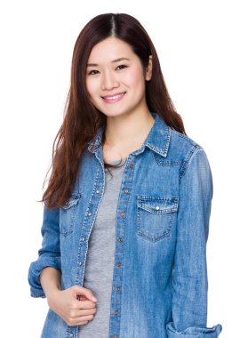 Genç güzel kadın.