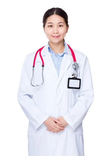 Female doctor with stethoscope — Stock Photo, Image