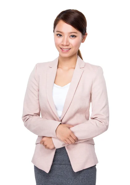 Giovane donna d'affari sicura — Foto Stock