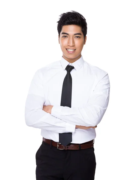 Businessman with arms crossed — Stock Photo, Image