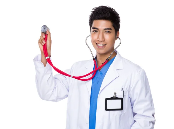 Doctor with stethoscope — Stock Photo, Image