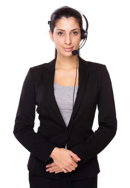 Female customer services operator — Stock Photo, Image