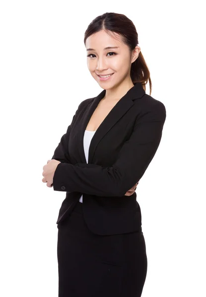 Businesswoman with arms crossed — Stock Photo, Image