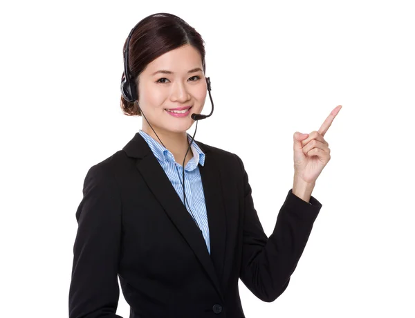 Asiatische weiblich customer services officer — Stockfoto