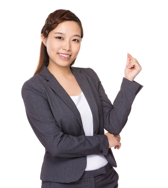 La mujer de negocios tiene una idea. — Foto de Stock