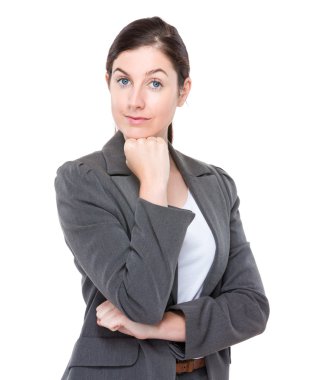 Kendine güvenen genç iş kadını