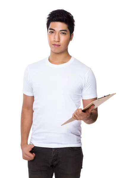 Man with clipboard — Stock Photo, Image