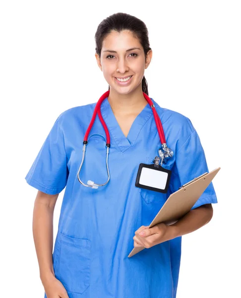 Female doctor with stethoscope — Stock Photo, Image