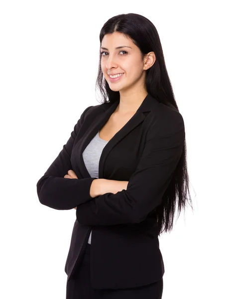 Beautiful brunette businesswoman — Stock Photo, Image