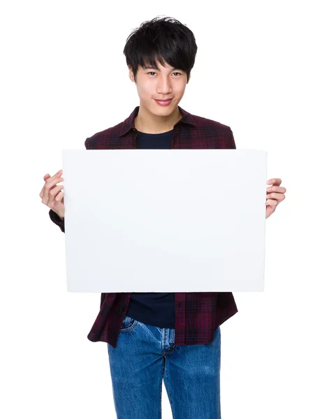 Hombre con tablero en blanco —  Fotos de Stock