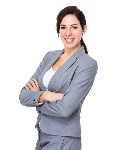 Kaukasische midden leeftijd zakenvrouw — Stockfoto