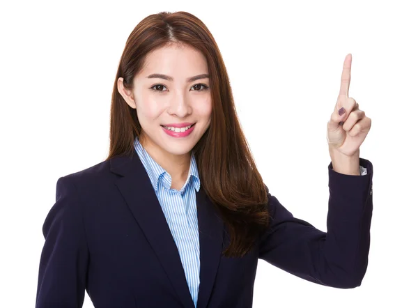 Asijské mladá podnikatelka — Stock fotografie