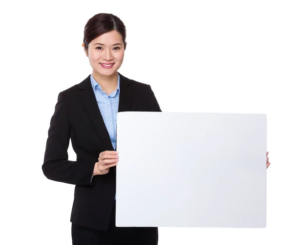 Asiatico businesswoman in nero vestito — Foto Stock