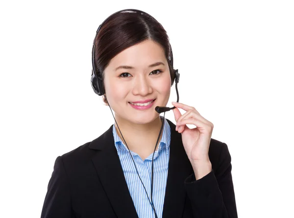 アジアの女性顧客サービス エグゼクティブ — ストック写真