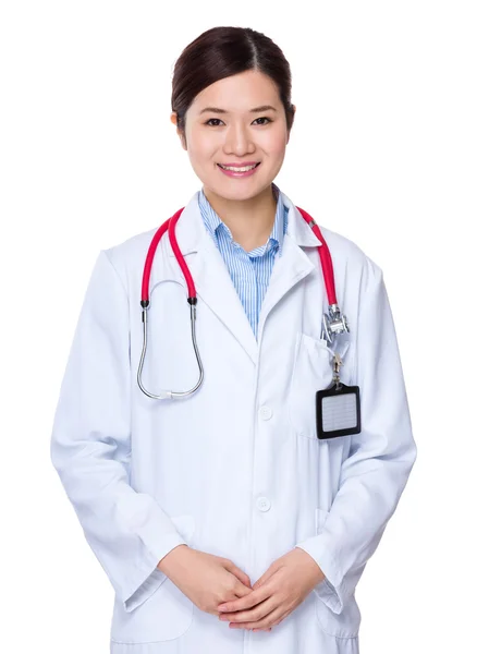 Medico donna con stetoscopio — Foto Stock