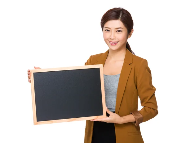 Asian businesswoman in brown jacket — Stock Photo, Image