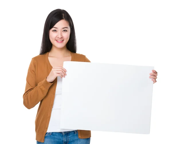 Asian woman in brown cardigan — Stock Photo, Image