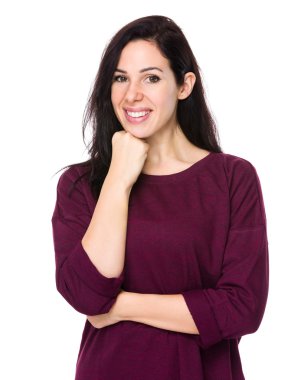 Kafkas orta yaşlı esmer kadın