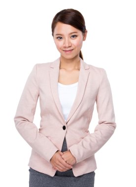 Takım elbise içinde Asya iş kadını