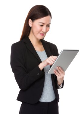 Takım elbise içinde Asya iş kadını