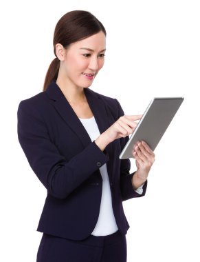 Takım elbise içinde Asya iş kadını