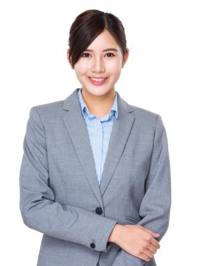 Takım elbise içinde Asya iş kadını